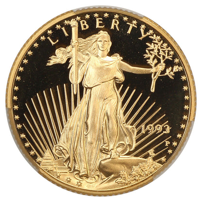 1993-P $10 Gold Eagle CACG PR70DCAM - $10 Gold Eagles