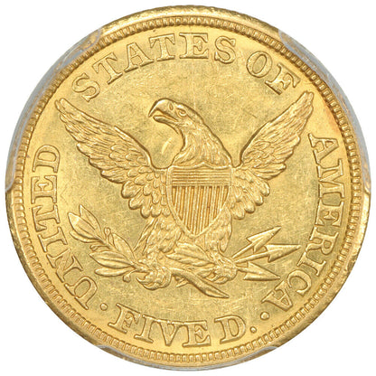 1843 $5 PCGS MS61 - Liberty Head $5