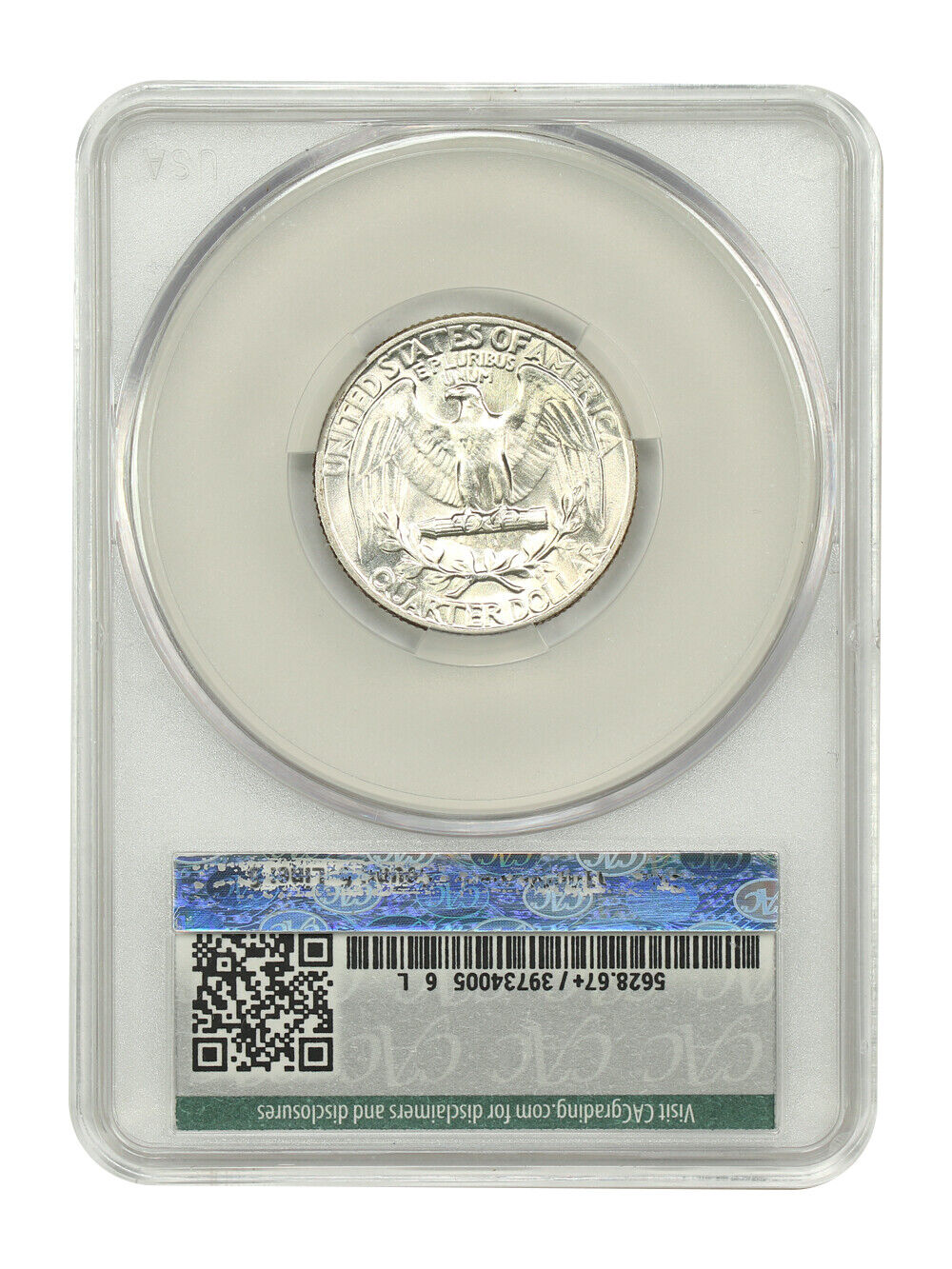 1947 25C CACG MS67+ ex: D.L. Hansen - Washington Quarter