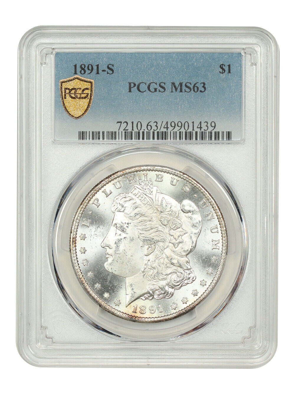 1891-S $1 PCGS MS63 - Morgan Dollar