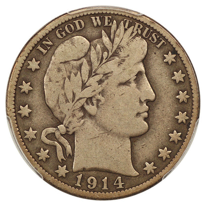 1914-S 50C PCGS F15