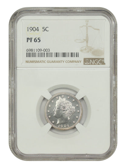 1904 5C NGC PR65 - Liberty Nickel