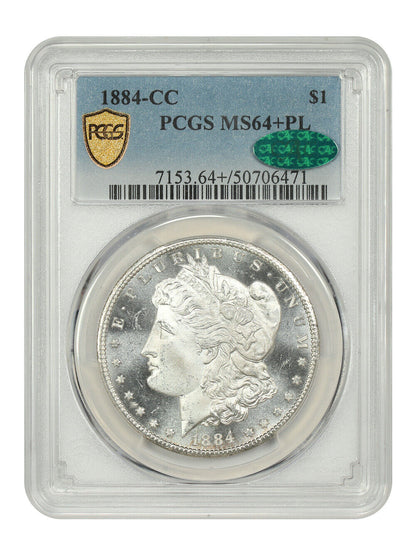 1884-CC $1 PCGS/CAC MS64+PL - Morgan Dollar