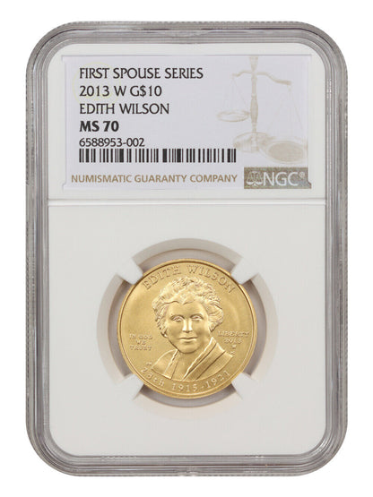 2013-W Edith Wilson $10 NGC MS70