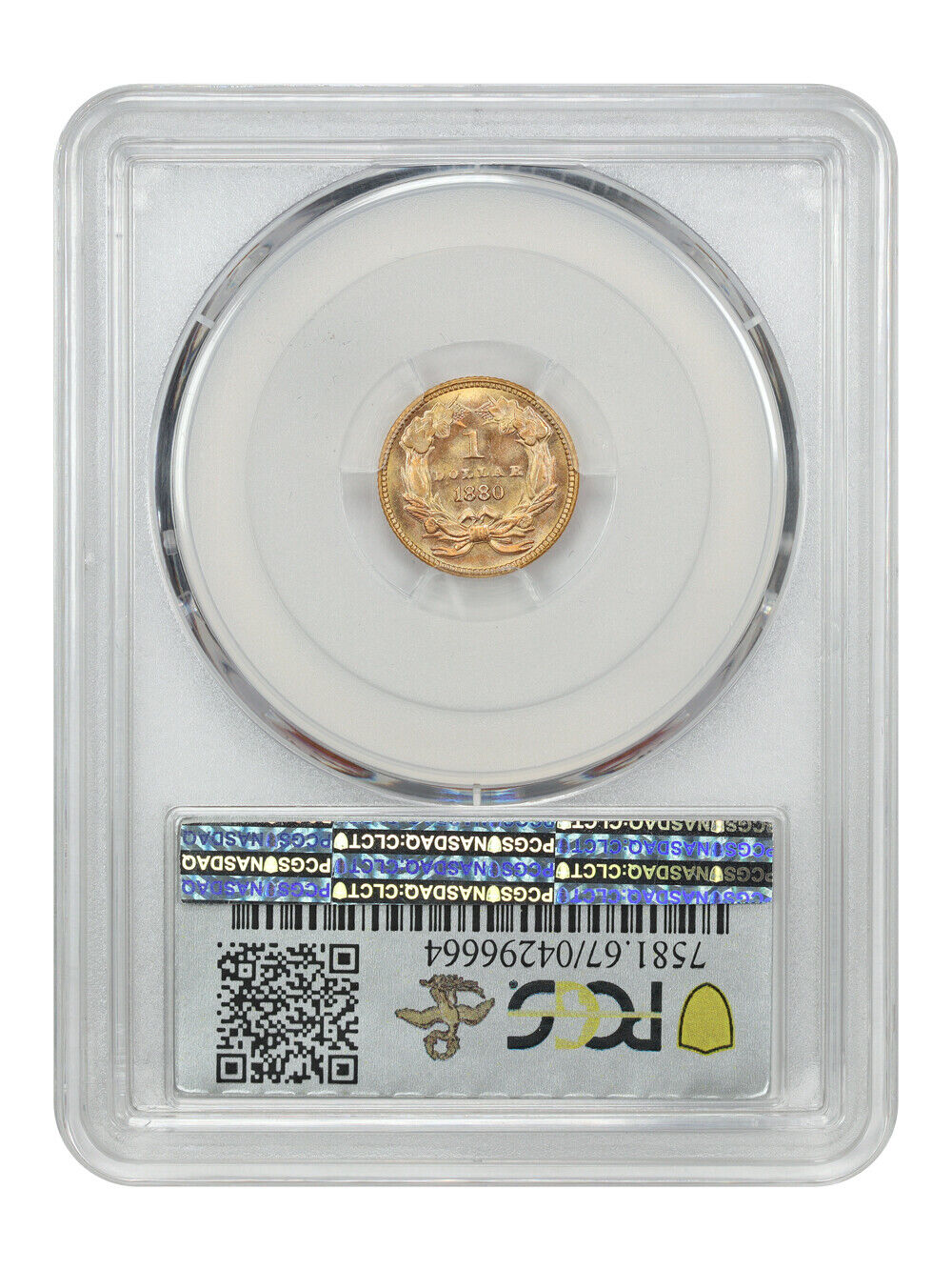 1880 G$1 PCGS MS67 ex: D.L. Hansen