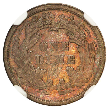 1870 10C NGC PR64 - Liberty Seated Dime