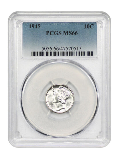 1945 10C PCGS MS66