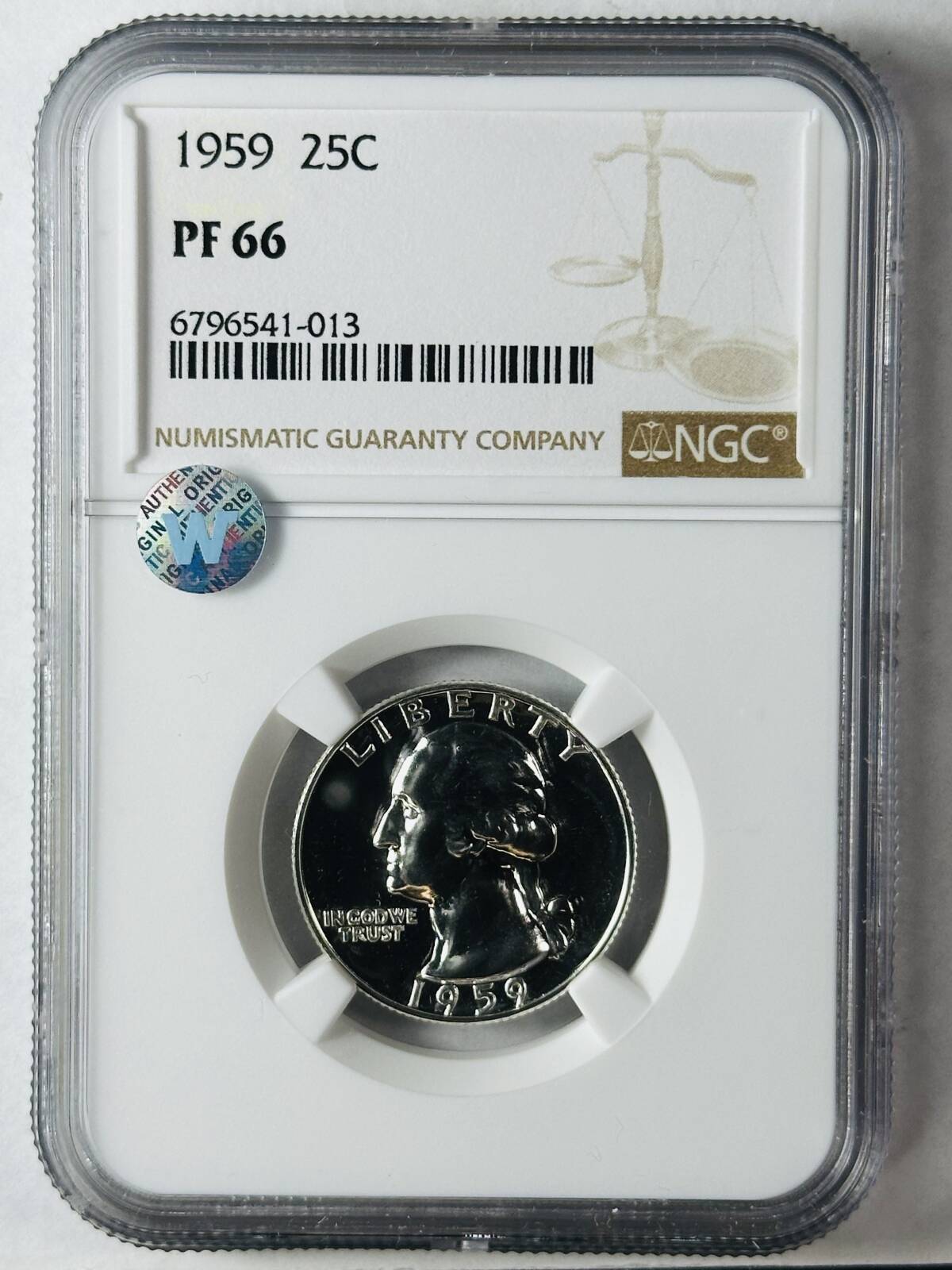 1959 P Washington Quarter NGC PF-66 Sight White