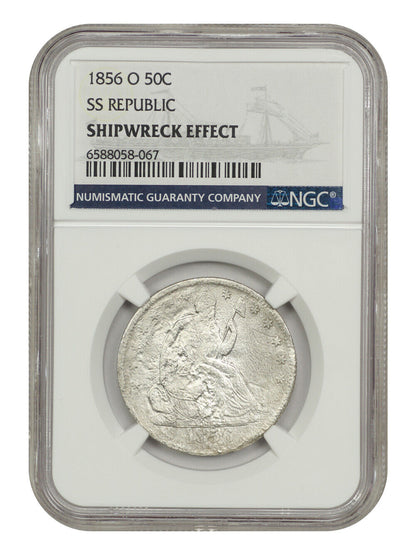 S.S. Republic: 1856-O 50C NGC Shipwreck Effect