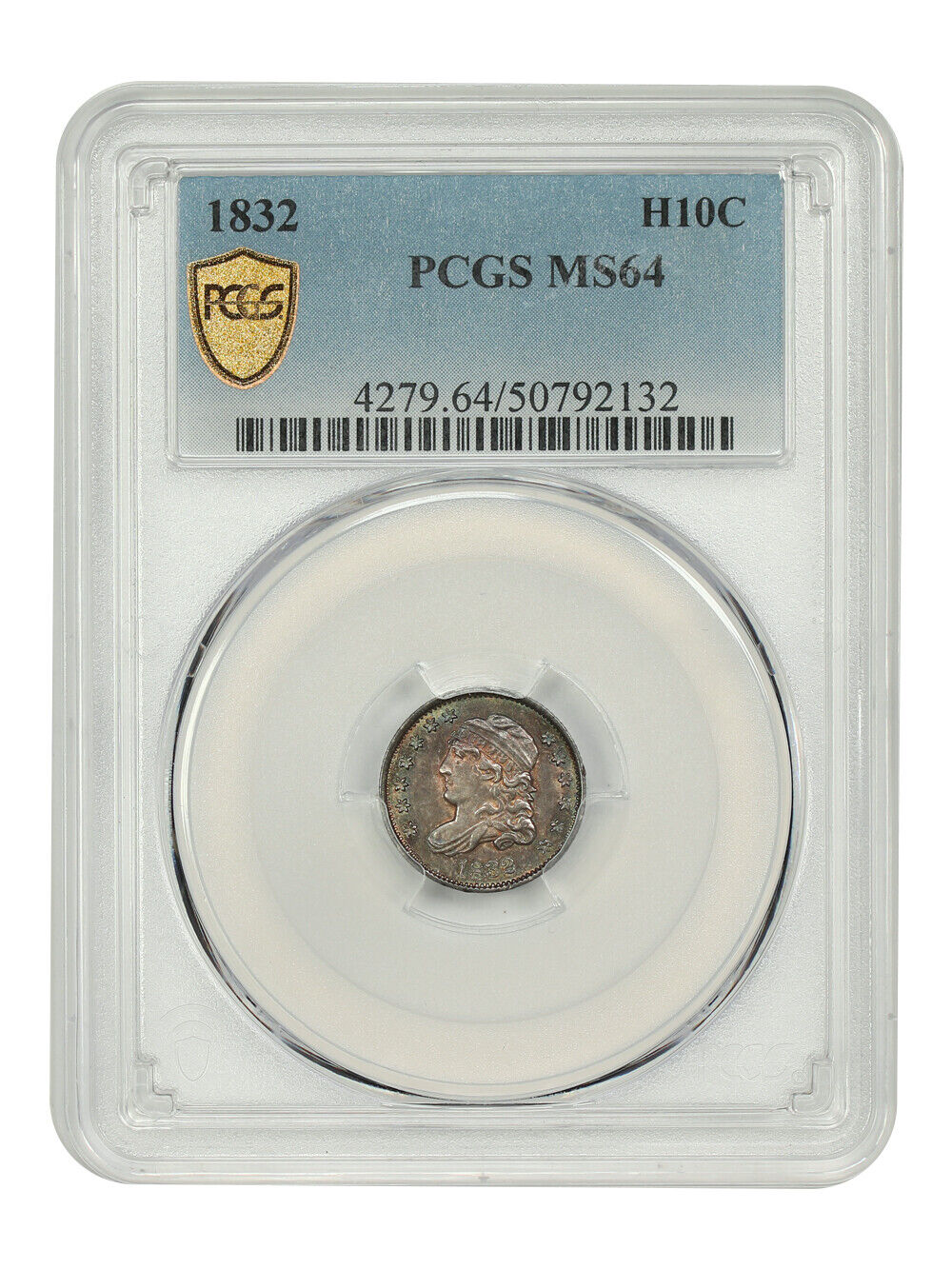 1832 H10C PCGS MS64 - Capped Bust Half Dime