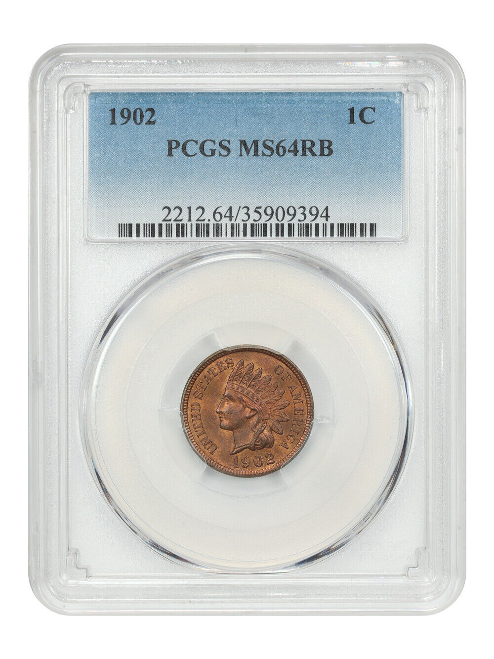 1902 1C PCGS MS64RB