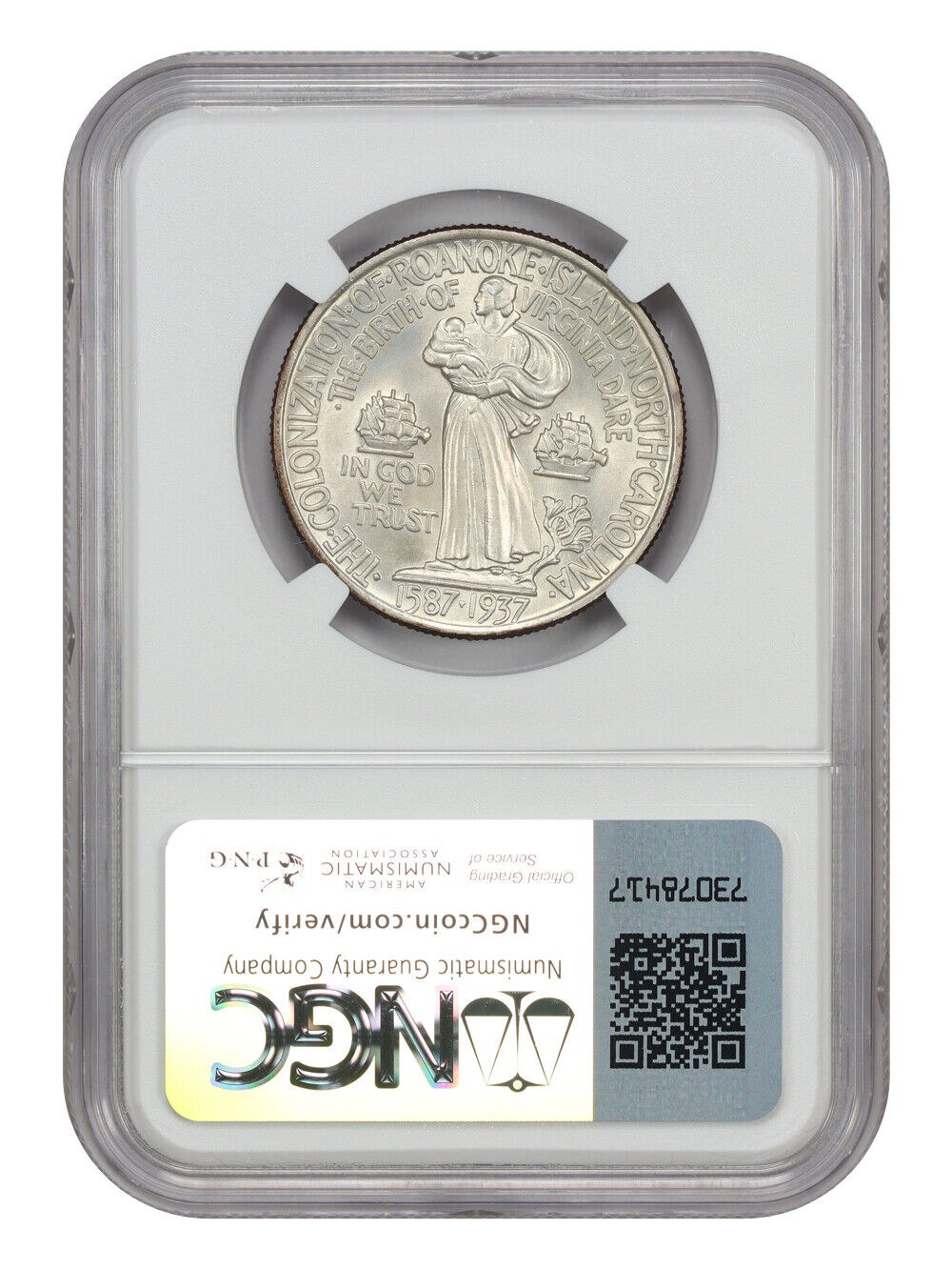 1937 50C Roanoke NGC/CAC MS67+ - Classic Silver Commemorative