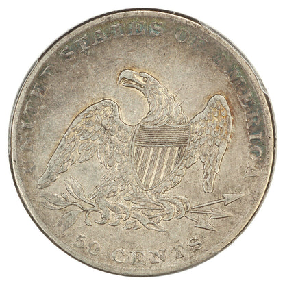 1837 50C PCGS XF45 (Reeded Edge) - Capped Bust Half Dollar - Great Type Coin