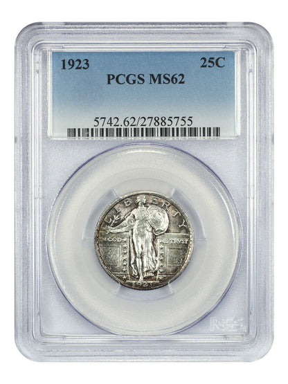 1923 25C PCGS MS62