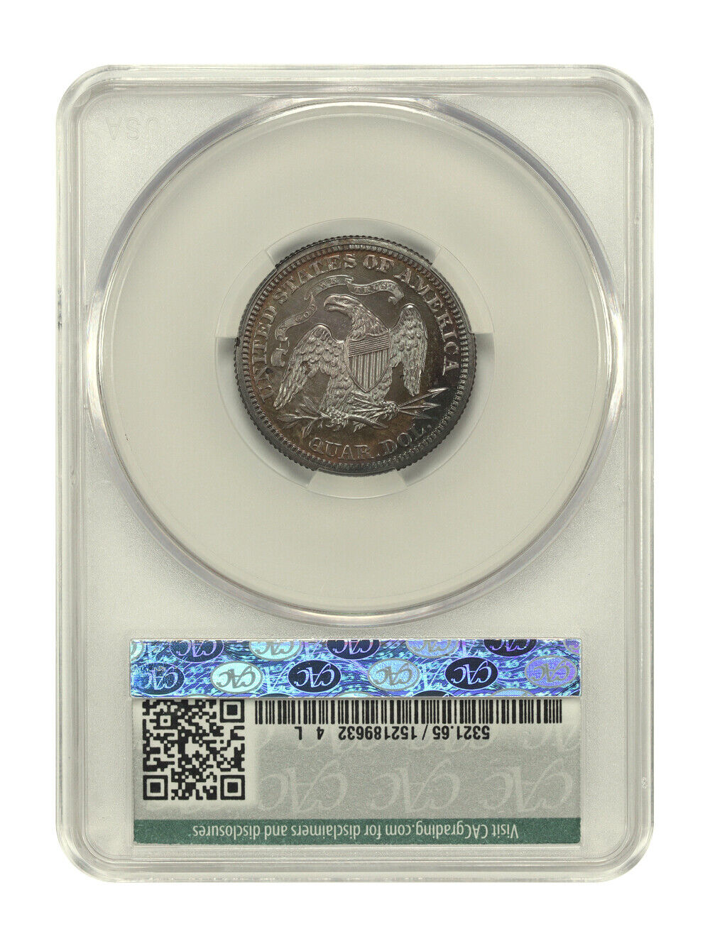 1871 25C CACG PR65 ex: D.L. Hansen - Liberty Seated Quarter