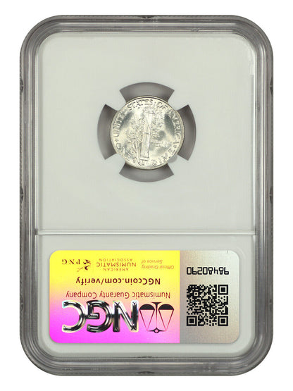 1944-D 10C NGC MS67FB - Mercury Dime