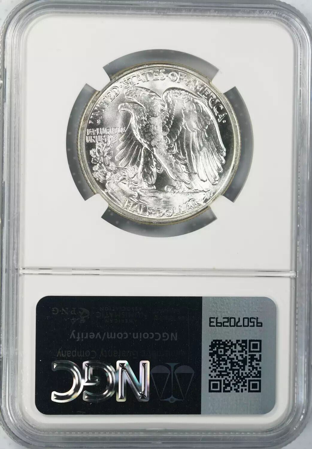 1941 D WALKING LIBERTY HALF DOLLAR 50C NGC CERTIFIED MS 67 MINT STATE UNC (011)