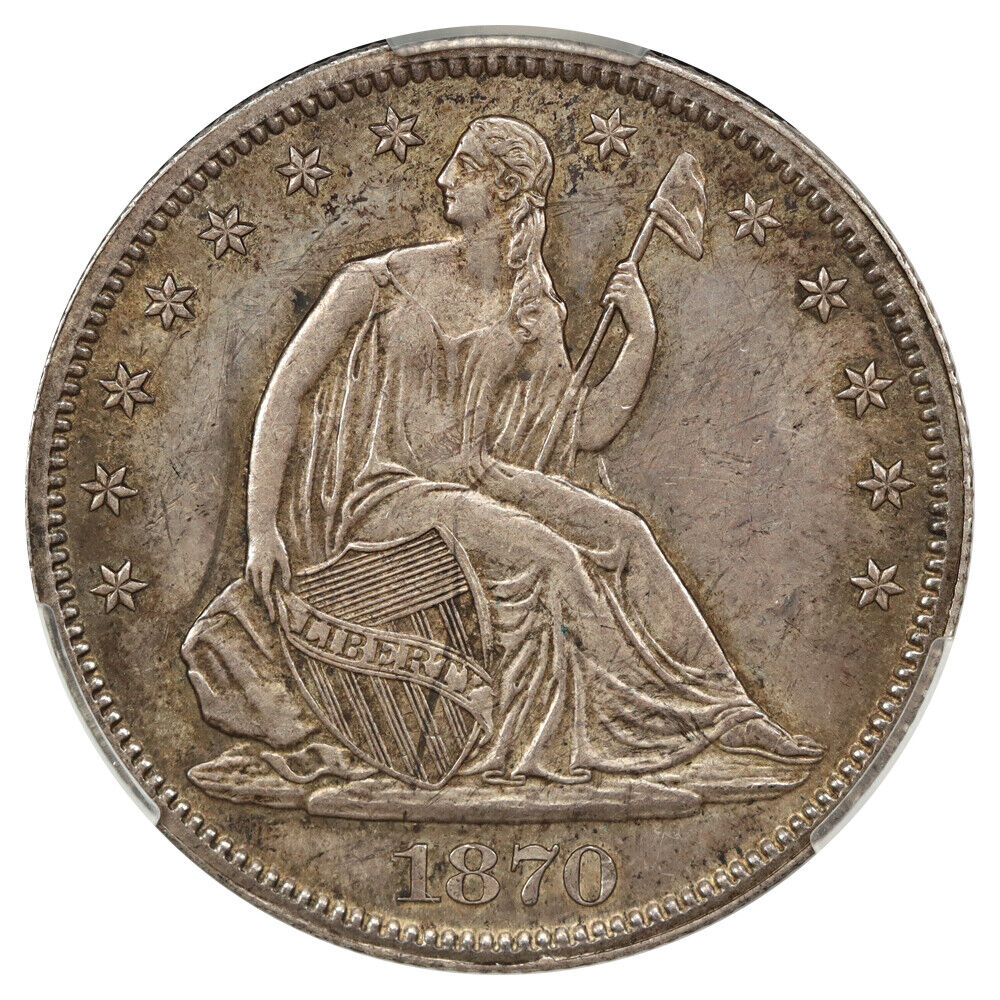 1870-S 50C CACG MS64 ex: D.L. Hansen - Liberty Seated Half Dollar