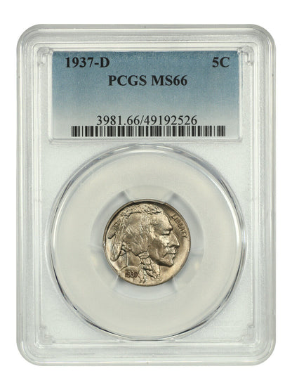 1937-D 5C PCGS MS66 - Buffalo Nickel