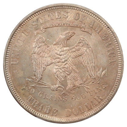 1875 Trade $1 PCGS MS63 ex: D.L. Hansen