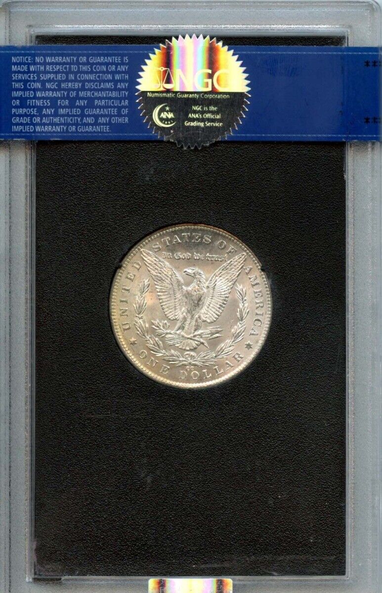 1891-CC TOP-100 Morgan Dollar VAM-3 SPITTING EAGLE S$1 NGC MS62 (CAC)