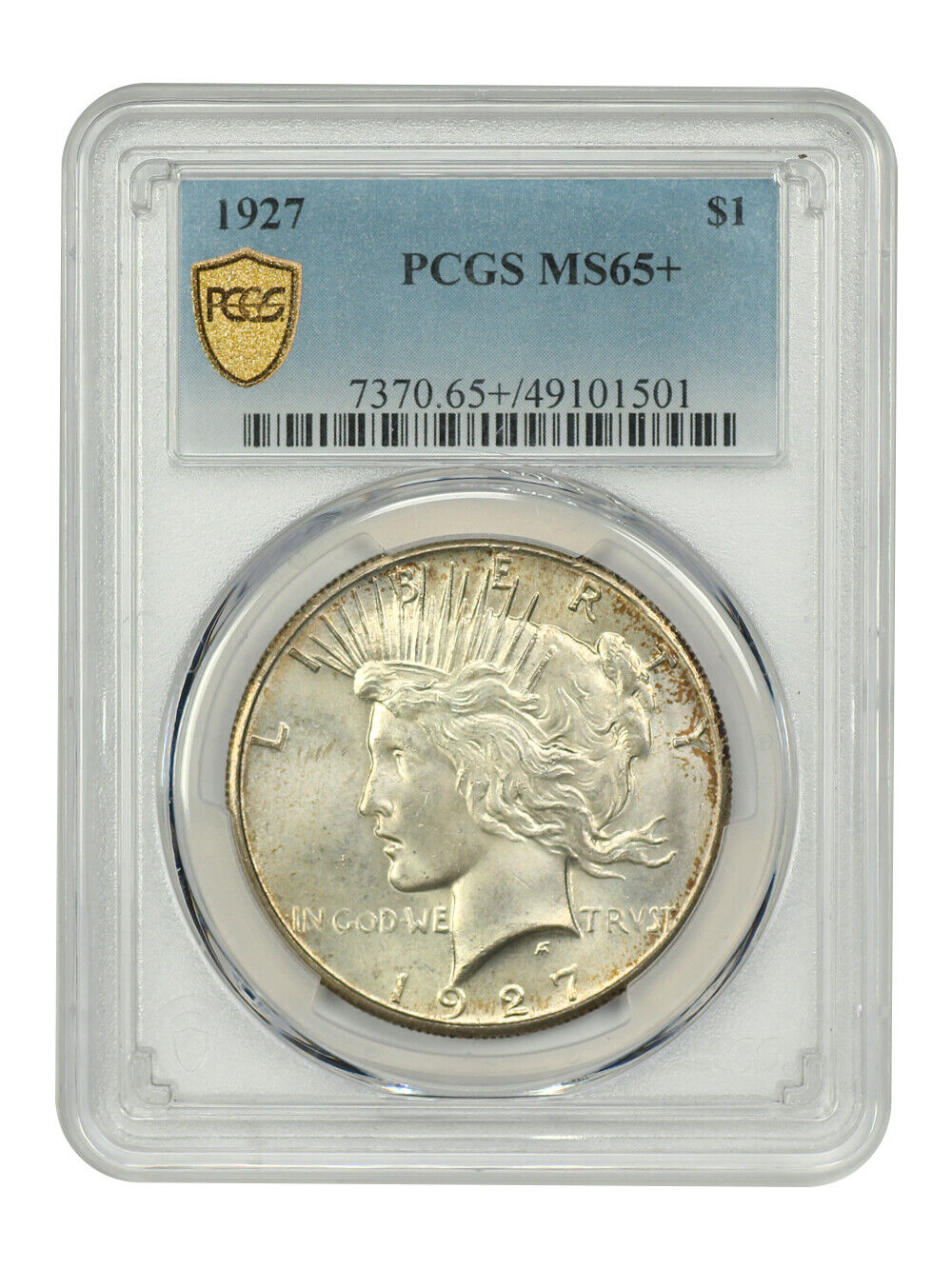 1927 $1 PCGS MS65+ - Peace Dollar - Low Mintage Date