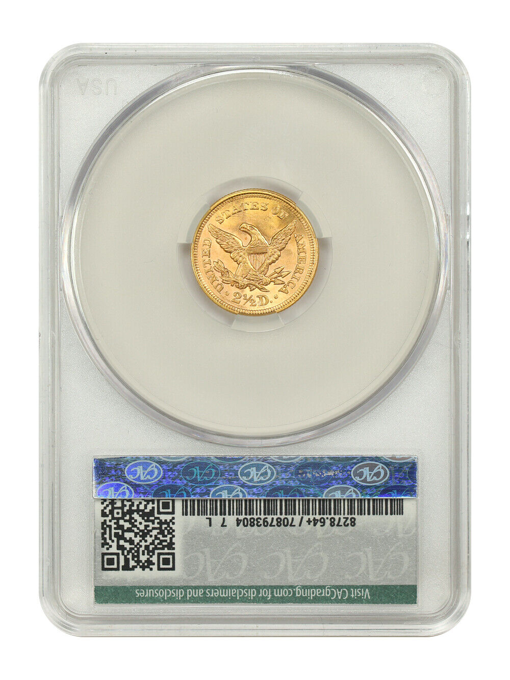 1856 $2.50 CACG MS64+ ex: D.L. Hansen - Liberty Head $2.5