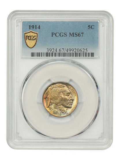 1914 5C PCGS MS67 - Buffalo Nickel