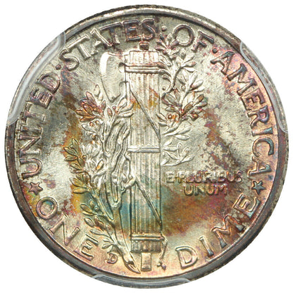 1942-D 10C PCGS MS68FB - Mercury Dime