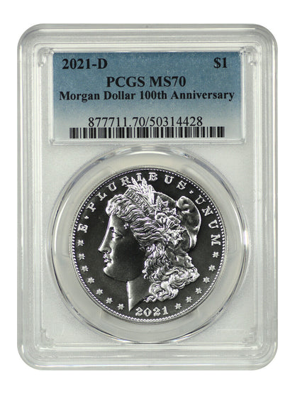 2021-D $1 Morgan Dollar PCGS MS70 - $1 (Silver)