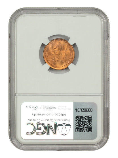 1949-S 1C NGC MS67+RD - Lincoln Cent (Wheat Reverse)