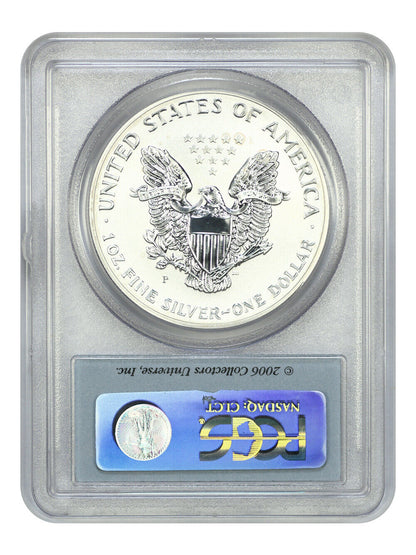 2006-P $1 Silver Eagle PCGS Reverse PR69 (First Strike) - Silver Eagles