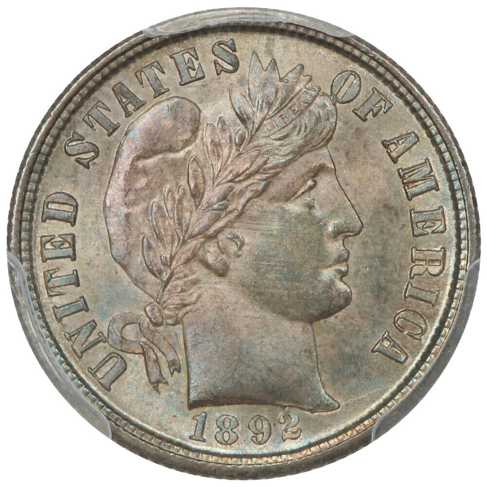 1892-S 10C PCGS MS66 ex: D.L. Hansen