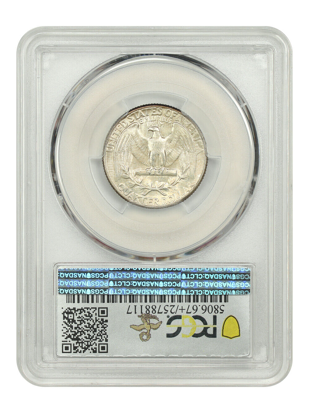 1938 25C PCGS/CAC MS67+ ex: D.L. Hansen - Washington Quarter - High-End Gem