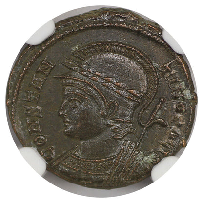 Ancient Roman: Constantinian (AD 330-340) AE3/4 BI Nummus NGC MS