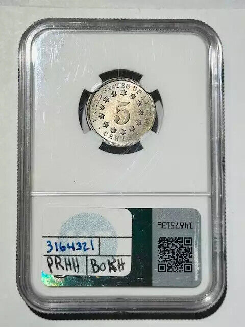 1869 P Nickel Shield NGC MS-66 RARE DATE!