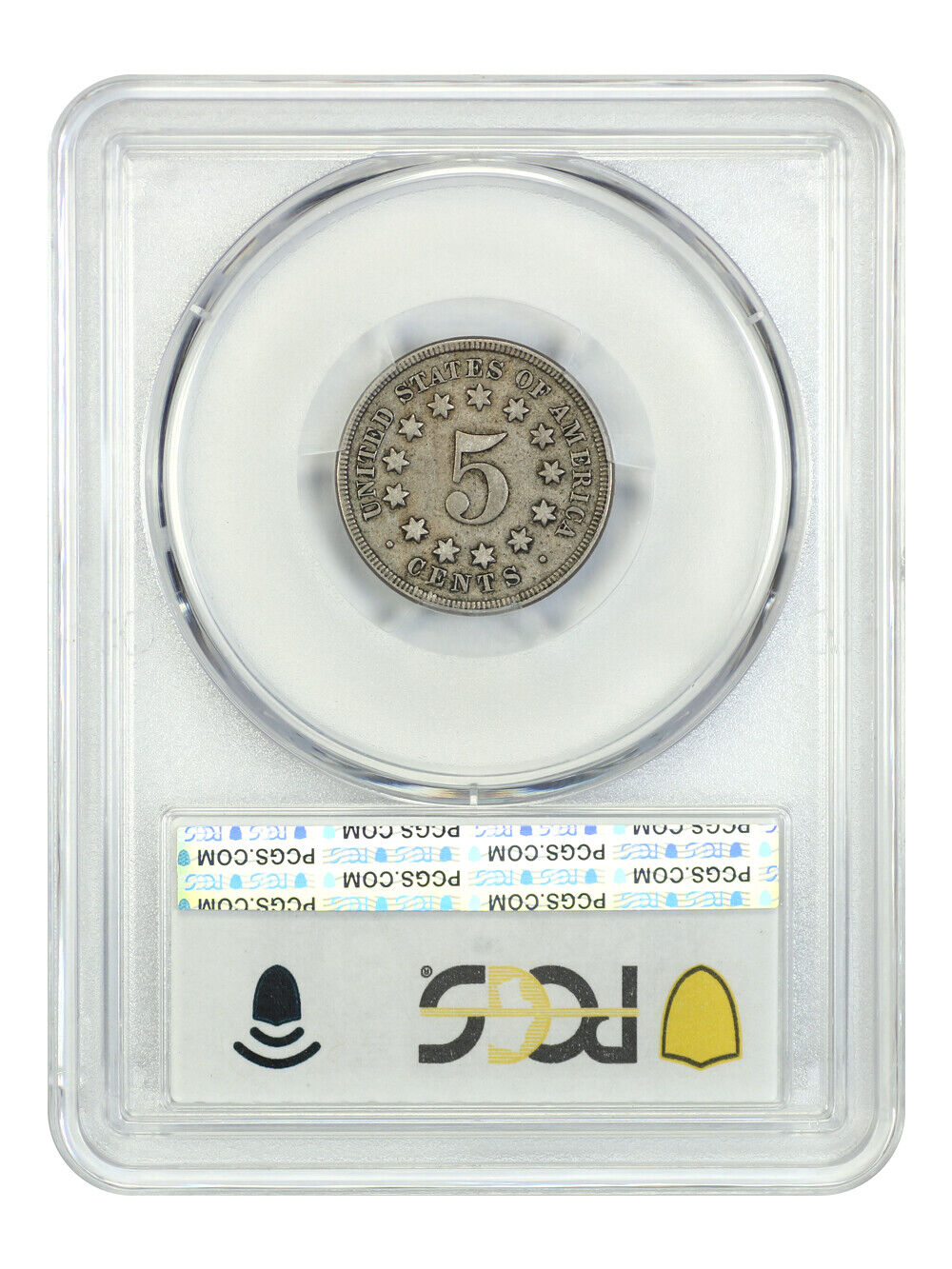 1867 5C PCGS VF30 (No Rays) - Shield Nickel