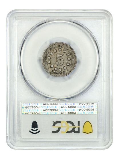 1867 5C PCGS VF30 (No Rays) - Shield Nickel