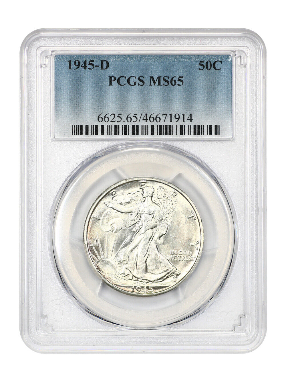 1945-D 50C PCGS MS65