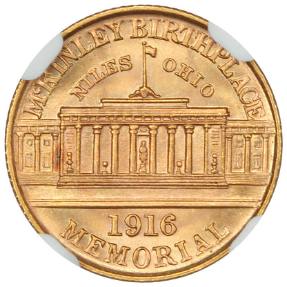 1916 G$1 McKinley NGC MS66 - Classic Gold Commemorative