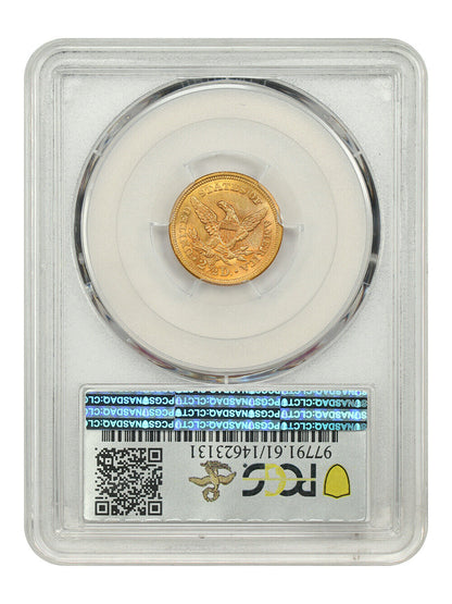 1860 $2.50 PCGS MS61 (Old Reverse) ex: D.L. Hansen - Liberty Head $2.5