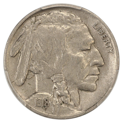 1918-D 5C PCGS XF45 - Buffalo Nickel