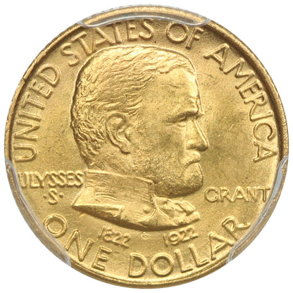 1922 G$1 Grant PCGS MS66 (No Star) - Classic Gold Commemorative