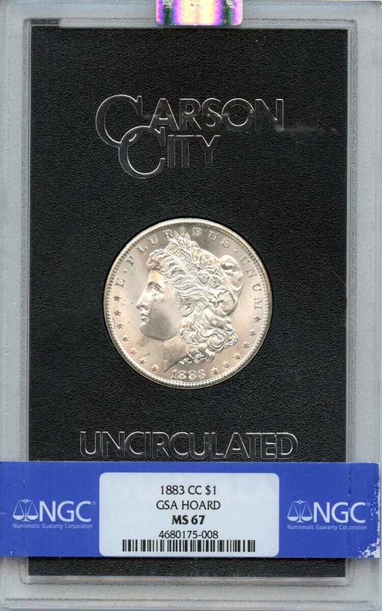 1883-CC Morgan Dollar GSA HOARD S$1 NGC MS67