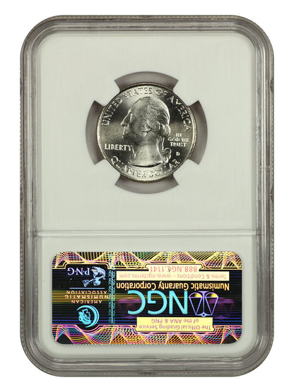 2011-D 25C Gettysburg NP NGC MS68 - Type 1 - Clad