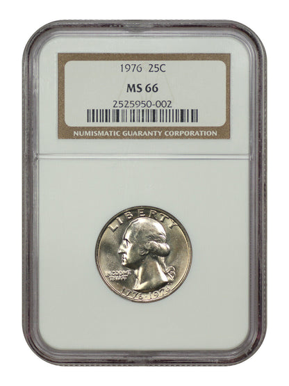 1976 25C Clad NGC MS66 - Washington Quarter