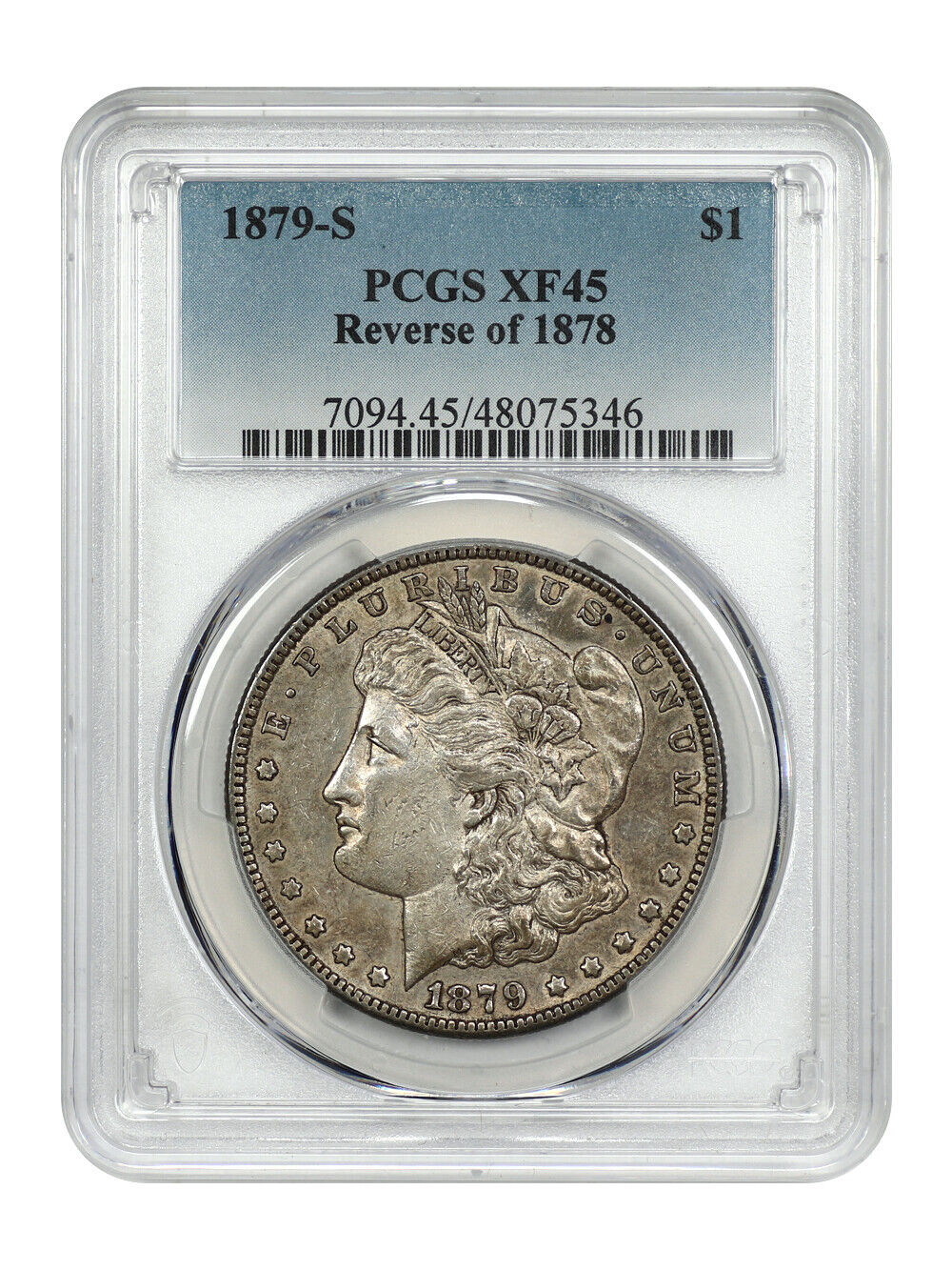 1879-S $1 PCGS XF45 (Reverse of 1878)