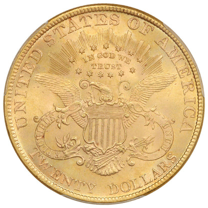 1888 $20 PCGS MS63 ex: D.L. Hansen/AWA - Liberty Head $20