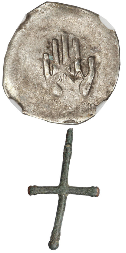 Medieval Austria: 1300-1400 Austria Heller Hall XF45 (With Antique Cross)