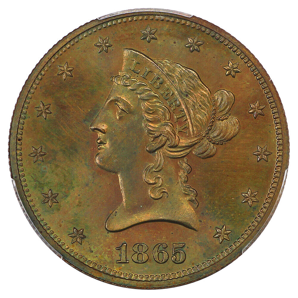 Pattern: 1865 $10 PCGS PR65BN (J-450) - Patterns